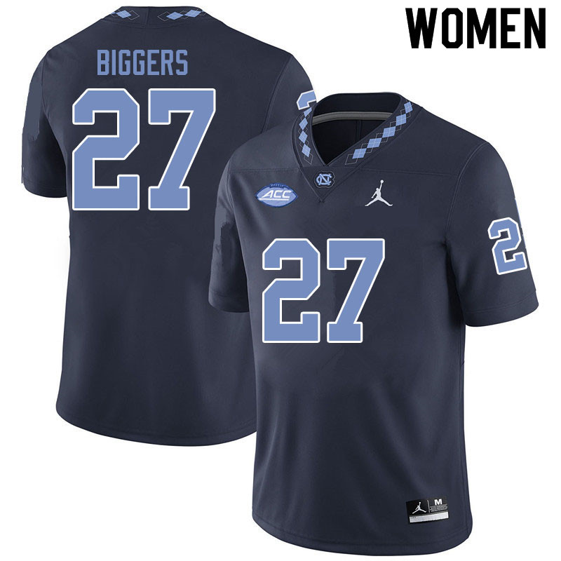 Jordan Brand Women #27 Giovanni Biggers North Carolina Tar Heels College Football Jerseys Sale-Black - Click Image to Close